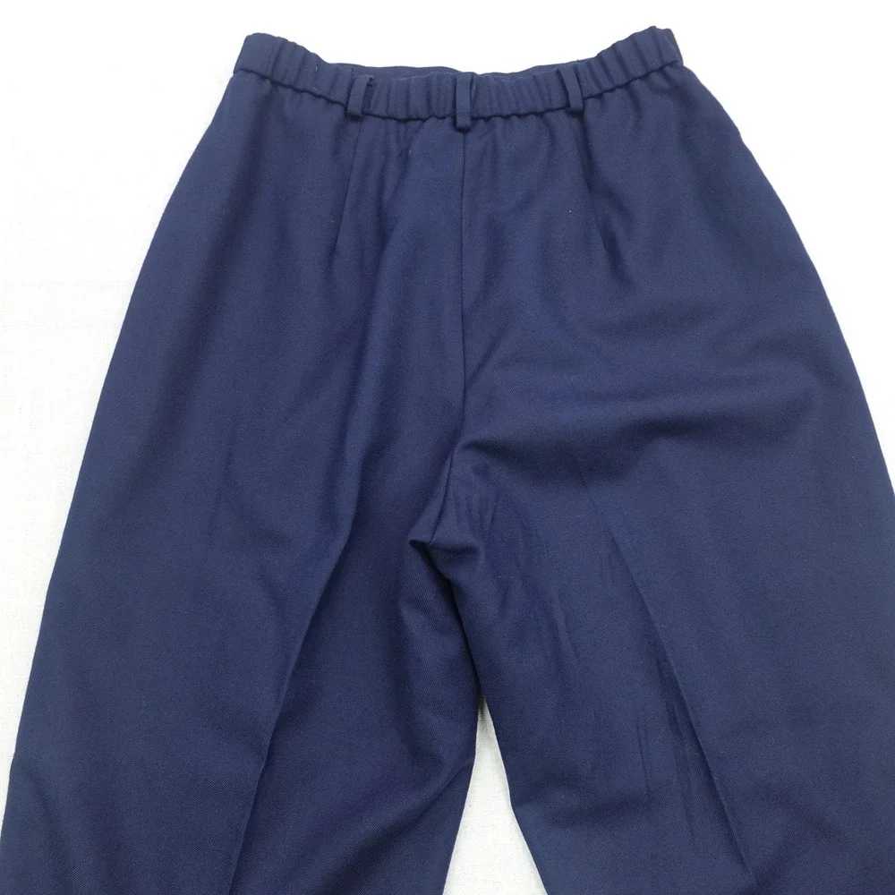 Talbots Pants Womens 10 Petite Wool Pull On Elastic Waist Classic Office Workwea - Picture 3 of 12